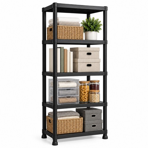 Plastic shelving unit garage - shelving,